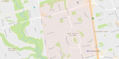 Mapa Kakahuete auzoa Toronto