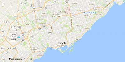 Mapa Kakahuete auzoan Toronto