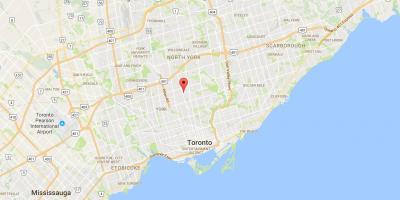 Mapa Lytton Parke auzoan Toronto
