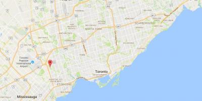 Mapa West Deane Parke auzoan Toronto
