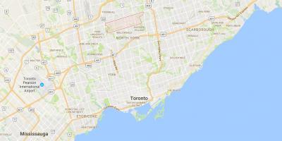 Mapa Newtonbrook auzoan Toronto