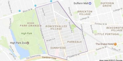 Mapa Orreagako herri Toronto
