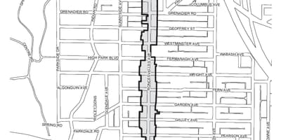 Mapa Orreagako Toronto