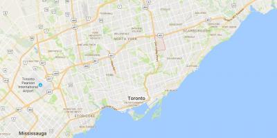Mapa Parkwoods auzoan Toronto