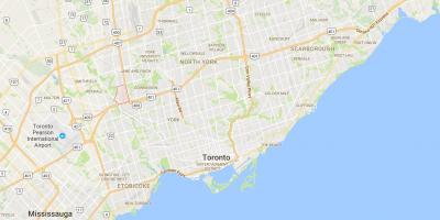 Mapa Pelmo Park – Humberlea auzoan Toronto