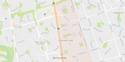 Mapa Atsegina Ikusi auzoa Toronto