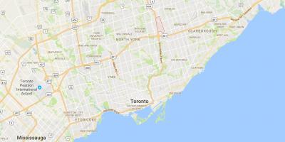Mapa Atsegina Ikusi auzoan Toronto