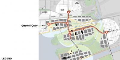 Mapa Projets Ekialdeko Ur-Ekialdeko Bayfront Toronto