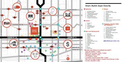 Mapa Queen street Toronto