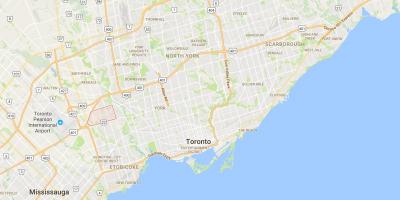 Mapa Richview auzoan Toronto