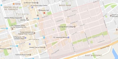 Mapa San Lorentzo auzoa Toronto