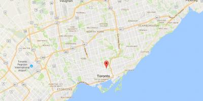 Mapa St. James Herri auzoan Toronto