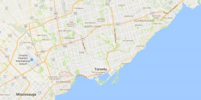 Mapa Sunnylea auzoan Toronto