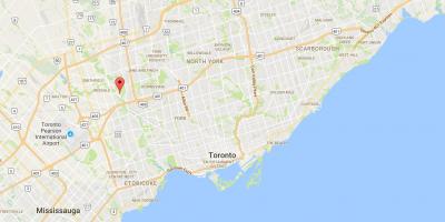 Mapa Elms auzoan Toronto