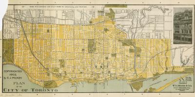 Mapa Toronto hirian 1903