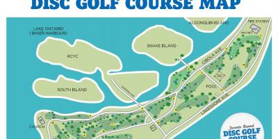 Mapa Toronto Uharte golf ikastaroak Toronto