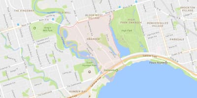 Mapa Trapagaran auzoa Toronto