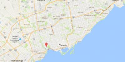 Mapa Trapagaran auzoan Toronto