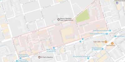 Mapa Trefann Auzitegi auzo Toronto
