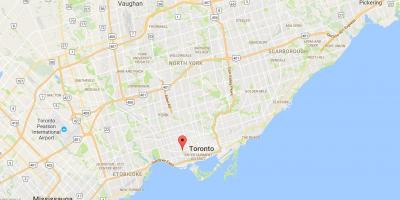 Mapa Trinity–Bellwoods auzoan Toronto