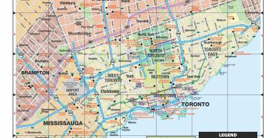 Mapa Turismo-Toronto