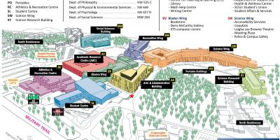 Mapa university of Toronto Scarborough campusa