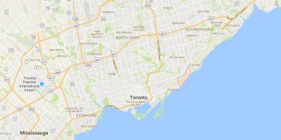 Mapa Urki Amildegi auzoan Toronto