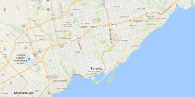 Mapa Victoria Herrian auzoan Toronto