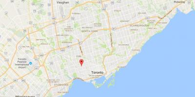 Mapa Wallace Emerson auzoan Toronto