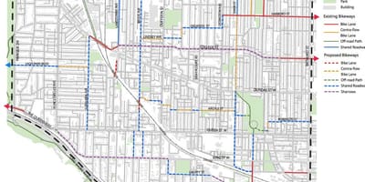 Mapa West end-Toronto