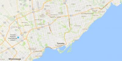 Mapa Westminster–Branson auzoan Toronto