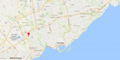 Mapa Willowridge auzoan Toronto